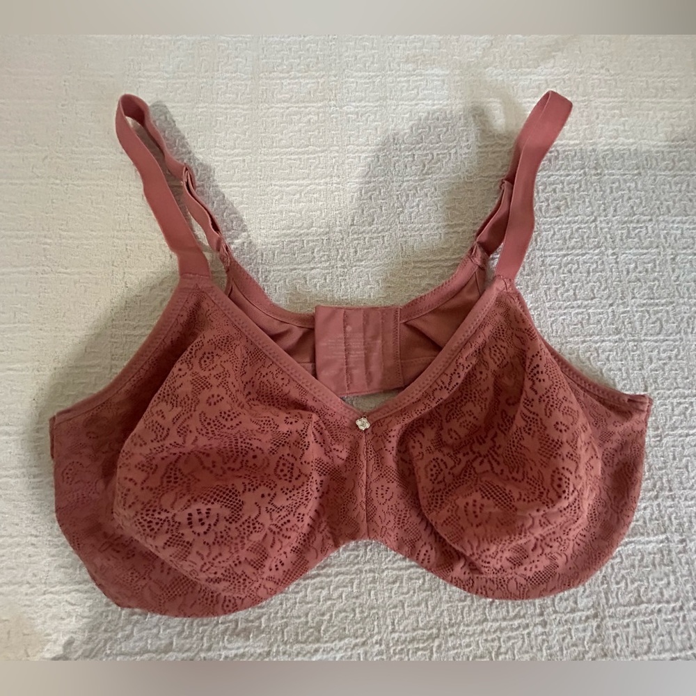 Breezies Lace Bra - Dusty Rose